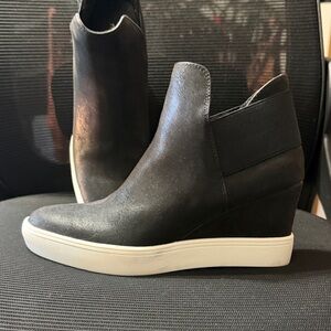 Maurices Black Wedge Ankle Shoes